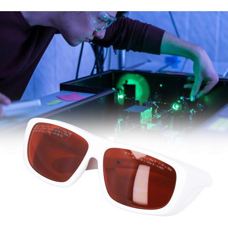 Lunettes de protection 180-540 nm 750-1100 nm, lunettes de technicien en fibre optique, blanches (1/5)