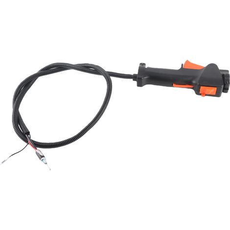 Commande d’accélérateur pour tronçonneuse ou débroussailleuse – câble et interrupteur – diamètre 26 mm – plastique haute qualité (1/5)