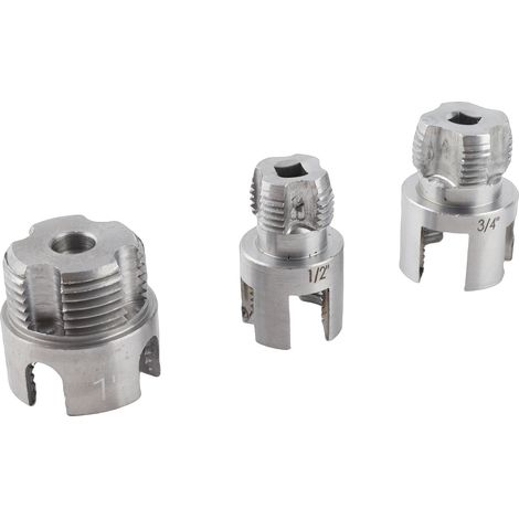 Outils de filetage de tube intégrés intérieur extérieur à queue hexagonale 1/4in G1/2 G3/4 G1 créateurs de filet pour PVC (1/5)