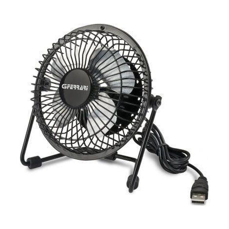 g3ferrari Ventilateur USB Mini noir silencieux bureau