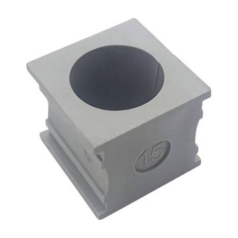 TRU COMPONENTS KT 15 PASSE-FILS FENDU Ø MAX. DES BORNES 16 MM ELASTOMÈRE GRIS 1 PC(S) TC-10329260 (1/3)