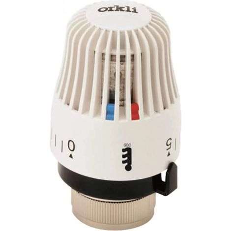 Orkli – Tête thermostatique M28x1 – Capteur liquide pour contrôle précis – Design compact et ergonomique – Économie d'énergie (1/7)