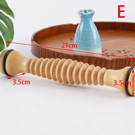 Rouleau de massage des pieds en bois pour soulager la fasciite plantaire, massage des tissus profonds et réduction du stress06514-AquaForge