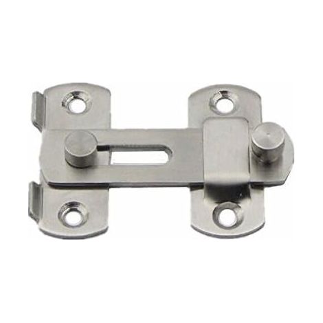 Pestillo de puerta de acero inoxidable de 20x50x70 mm, cerradura deslizante para puerta de ventana, cerrojo de herraje para puerta (1/5)
