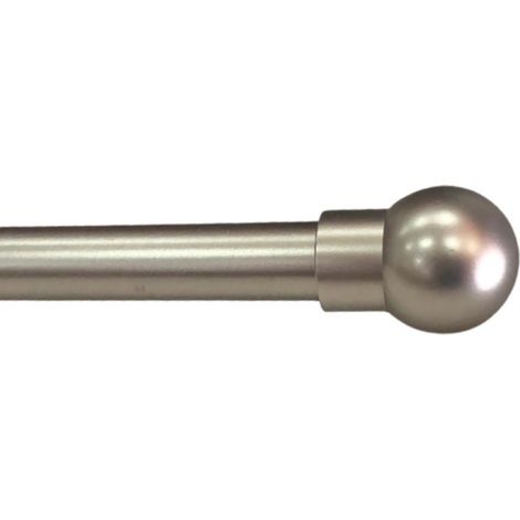 Secodir – Tringle à rideau extensible sans perçage 110 à 210 cm – Aluminium – Ø 19 mm – Supports muraux inclus – Pour voilage et tissus légers (1/5)