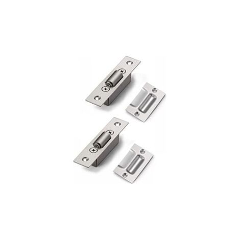 (90×20×28mm) Rollenverschluss aus Edelstahl für Türen, verdeckt, Einsteckschloss, Größe 20mm, Rollverschluss für Schrank, Küche, Bad, Schlafzimmer, Schränke, Möbel (1/5)