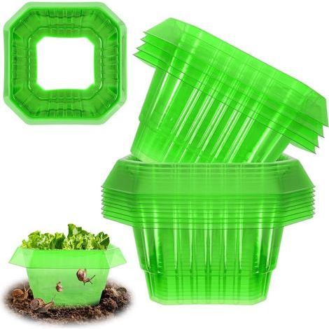 Protection Anti-Escargots, 12Pcs Protections Anti-Limaces, Colliers Anti-Limaces Et Escargots, Pièges Protection Anti-Escargots, pour Vos Plantes à Salade Et Chou, sans Produits Chimiques (1/5)