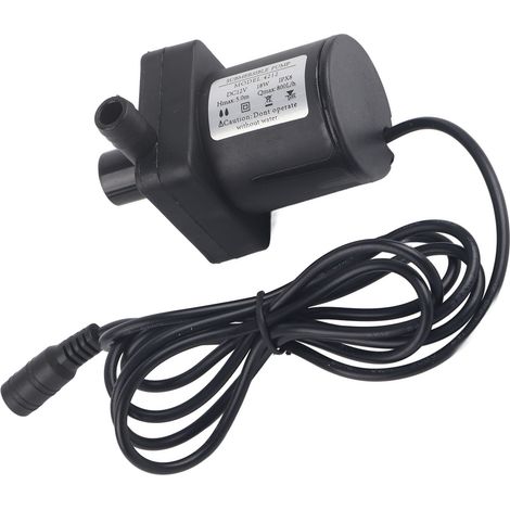 Pompe submersible CC 12V 18W 800L/h mini silencieuse moteur sans balais pour bassin aquarium aquaponique fontaine jardin (1/5)