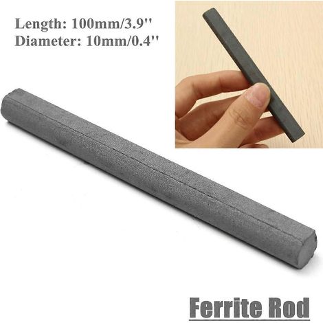 Tige de ferrite de 10 cm, aimant en ferrite pour antenne radio à cristal AM (1/2)