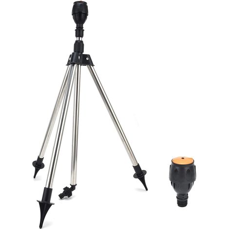 Trépied d'arrosage Rotatif Automatique, Buse d'arrosage à 360 Degrés, Irrigation Agricole de Jardin, Antirouille (1/5)