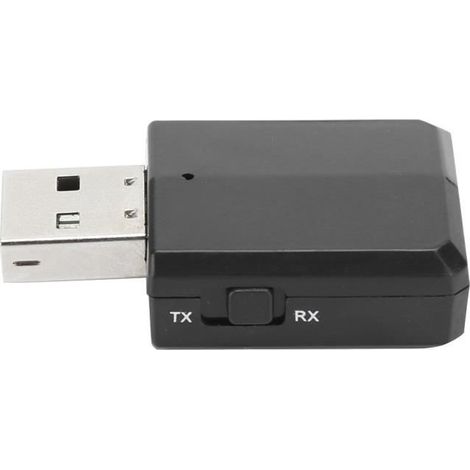 Émetteur Récepteur Bluetooth, Adaptateur USB sans fil Bluetooth 5.0 émetteur Récepteur de Musique Audio pour Casque TV de (1/4)