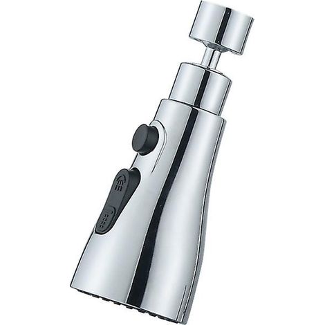 Douchette pivotante à visser pour robinet d'évier de cuisine avec 3 modes, diffuseur de rechange pour robinet, aérateur de robinet avec adaptateur