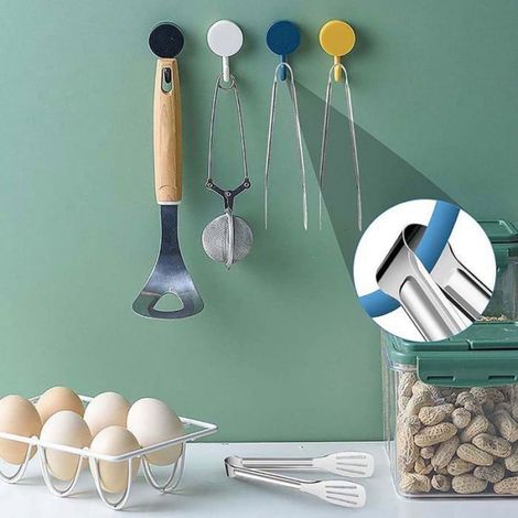 Pince Alimentaire - Acier Inoxydable - Pour Barbecue Buffet Salade - Lot De 4 (1/5)