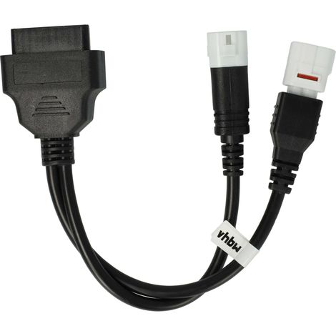 vhbw adattatore OBD2 3 Pin, 4 Pin su OBD2 16Pin compatibile con Yamaha 2017-2018 MT-07 moto - 20 cm
