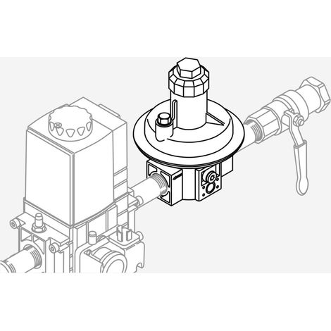Armatur WG20 > 150 mbar mit FRS-Regler - 23001103 von Weishaupt