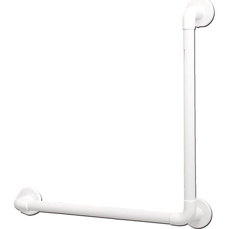 AKW 1400 Series 90 Degree Angled Grab Rail 600mm Length White (1/3)