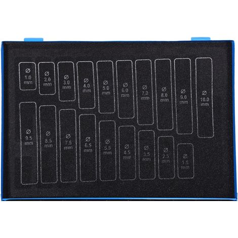 Coffret de 170 forets de précision HSS 4241 (1 à 10 mm) avec mallette. (1/5)