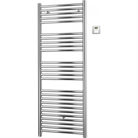 Acova – Sèche-serviette électrique chromé 300W – Largeur 50 cm – Résistance thermoplongeante – Design moderne pour salle de bain