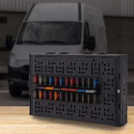 Boîte à fusibles pour voiture d'origine 2997086 4838244 pour Iveco Daily II III 1989-2006 - Fusibles plats pour véhicule 112 broches - Pièces de tuning auto de remplacement (1/5)