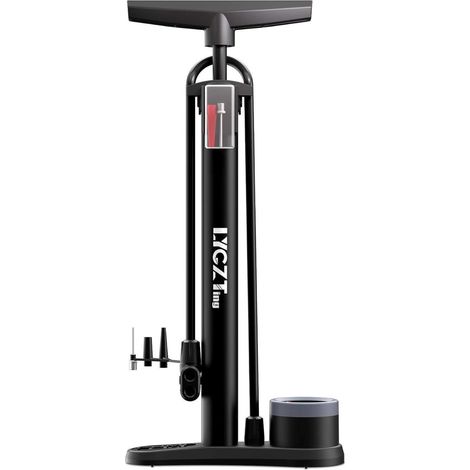 Fahrrad Standpumpe mit Manometer, 160 PSI, Doppelventil, inkl. Nadeln (1/5)