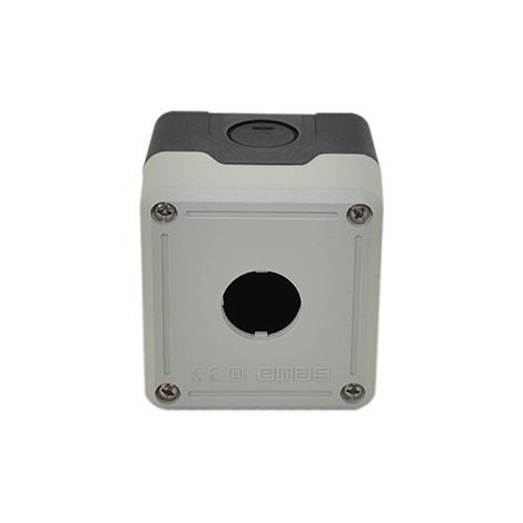 Steuerbox für 1 Taste/Lampe - leer, schwarz und grau T0-PY1BOS