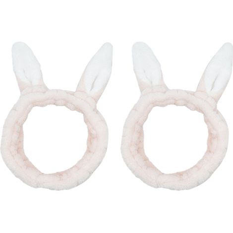 Bandana Cheveux - Bandeau Élastique Oreilles De Lapin - Pour Maquillage Soins Visage Yoga - 1 Pièce (1/5)