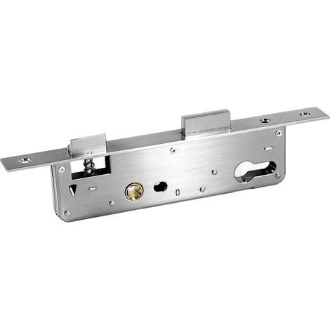 Serrure à mortaiser pour cadre de tube en acier inoxydable, distance de 92 mm, mandrin 20/25/30/35/40 mm, insert de serrure pour porte gauche/droite, serrure pour porte de jardin (1/5)