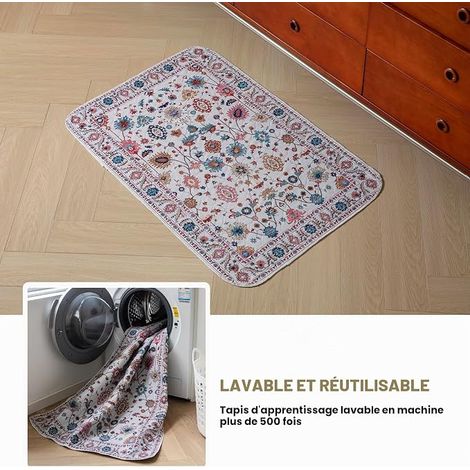 Washable Reusable Dog Training Pads  Absorbent Pet Cleaning Mat, Washable, Non-Slip, Suitable for Dogs, Cats, Rabbits (81 x 18 mm) (1/4)