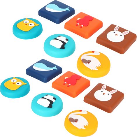 Lot de 12 protections antichoc en silicone pour poignées de porte et meubles (1/5)