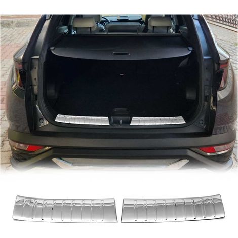 OMAC Protège-Bord de Coffre pour Hyundai Tucson 2022-2026 2Pcs en Acier Silver