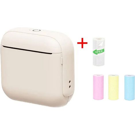 Une mini imprimante thermique, une imprimante d'autocollants sans encre, avec connectivité Bluetooth, constitue également un excellent cadeau. (1/5)