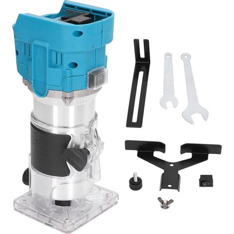 Kit de défonceuse à batterie lithium-ion, machine de découpe électrique compacte pour le travail du bois et des métaux, 880 W, 30 000 tr/min (1/5)