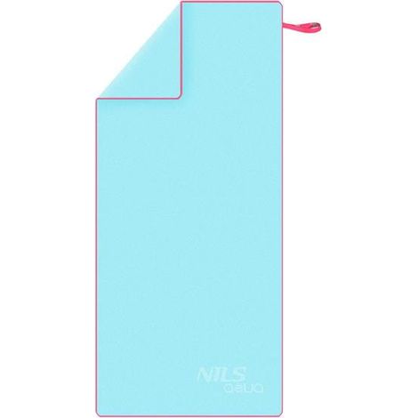 NAR13 HELLBLAUES MIKROFASERHANDTUCH 200X90 cm NILS AQUA