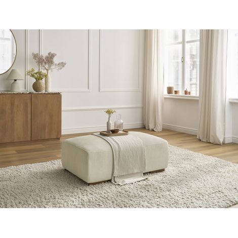 BOBOCHIC - Pouf SIDONIE velours côtelé Beige (1/5)