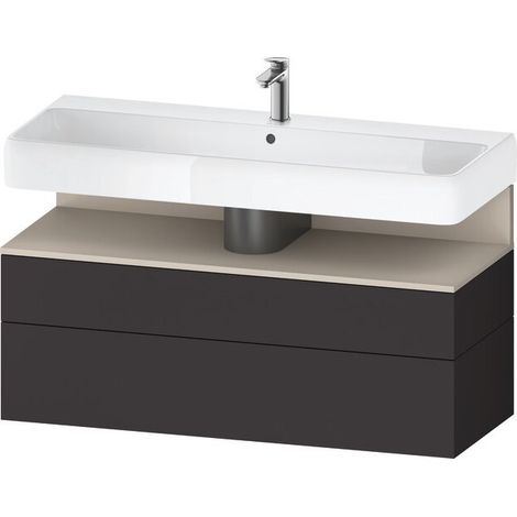 Duravit Collection One Meuble sous-lavabo, 1 tiroir et 1 tiroir,