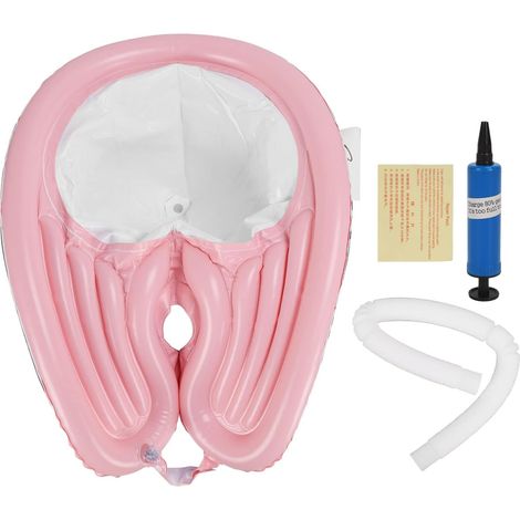 Bassin de lavage de cheveux, bol de shampoing gonflable, bassin de lavage de cheveux portable pliable avec tuyau de vidange amovible pour personnes alitées, handicapées et blessées