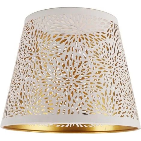 Abat-jour - Fer forgé - Motif floral ajouré - Pour salon chambre - 1 pièce
