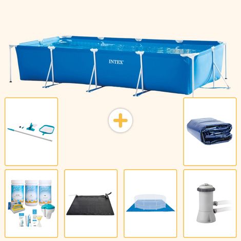 Intex Piscine Tubulaire Rectangulaire - 450x220x84 cm - 7-pièces S20071 (1/5)