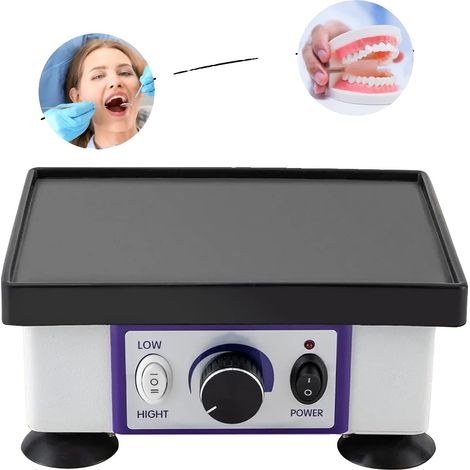 Vibratore per gesso dentale, controllo della velocità variabile, design anti-bolle, argento (1/2)