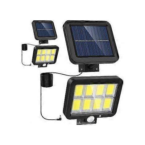 Lampes solaires en Auen, 160 LED Superhelle Solarleuchten mit Bewegungsmelder, 180 Weitwinkel Beleuchtung, IP65 Wasserdichte, 3 Modi LED Solar Aussen fr (1/5)