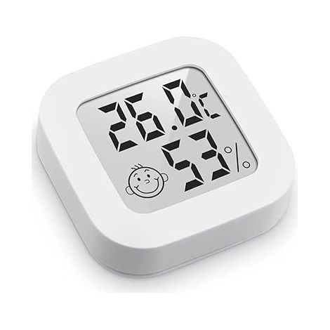 Mini-Hochpräzisions-Digitalthermometer-Hygrometer für den Innenbereich, Temperaturmonitor und Feuchtigkeitsmesser, Thermo-Hygrometer-Komfortniveauanzeige
