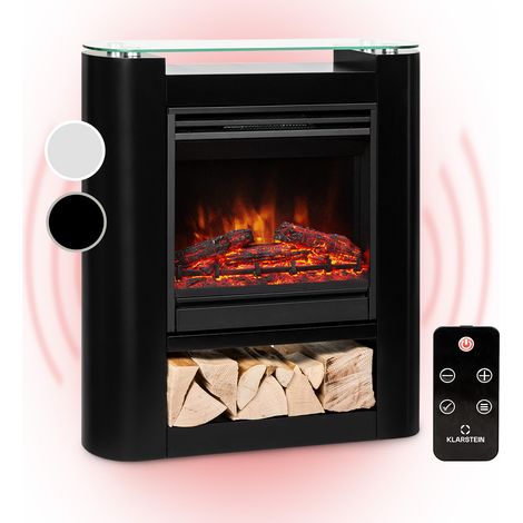 Studio 5 Arc Elektrokamin 1800 W LED-Flammen Heizlüfter Fernbedienung