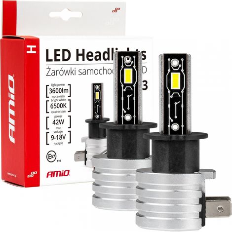 Bombillas LED para coche serie H-mini H3 6500K Canbus amio-03330 (1/5)