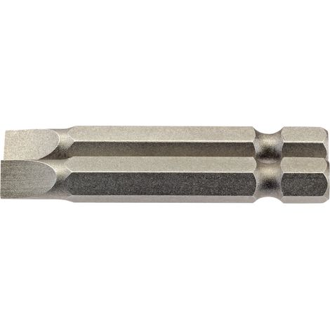 Draper 6mm 1/4 Hex. Plain Slot Insert Bit 50mm Long x 2 (64096)