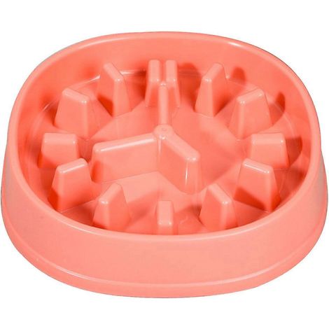 Gamelle anti-glouton pour chien, en plastique sain, forme amusante et anti-engloutissement. (1/5)