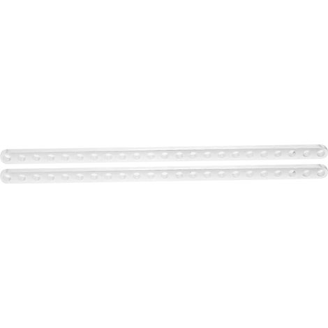 2 pièces, poutre plate en aluminium à 23 trous, accessoires pour robots, 4 x 8 x 184 mm, 3102-0023-0184 (1/5)