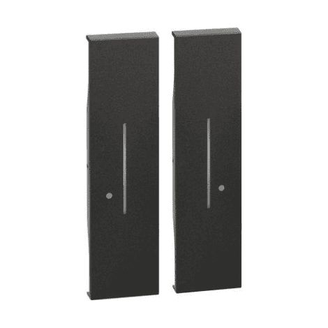 Enjoliveur Living Now with Netatmo pour commande sans fil double 2 modules noir BTICINO BTKG36M2 (1/2)