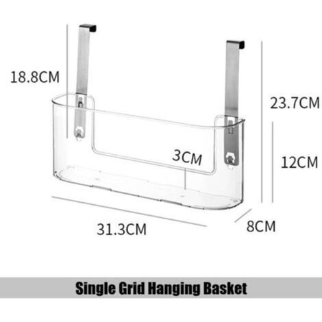Panier de rangement à suspendre à la porte d'un placard de cuisine, panier de rangement pour porte de placard