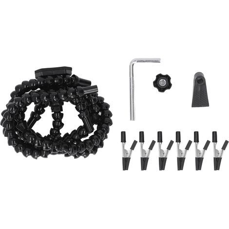 TENP Bras d'aide de troisième main, forme en Y flexible 5 griffes de soudure mains d'aide résistantes à la pression pour PCB. (1/5)