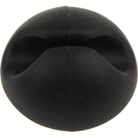 Range-câble CIE 1 Ouvertures, 15 x 10mm Autoadhésif Noir ( Prix pour 1 ) (1/3)